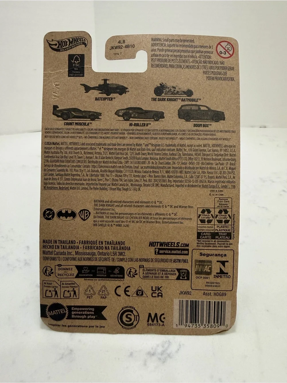 DC Batman Purple & Green Mini SUV Toy Car